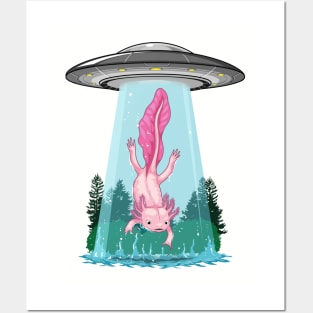 Axolotl Abduction Adventure Posters and Art